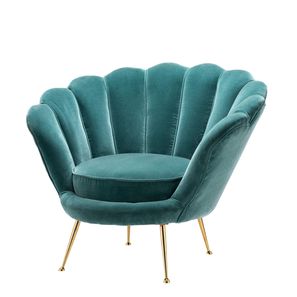 Chair Trapezium Cameron Deep Turquoise