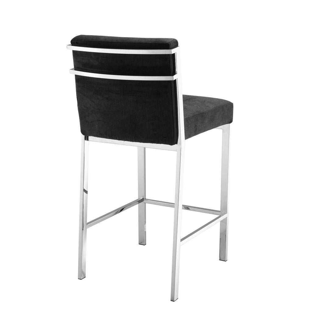 Counter Stool Scott Black Velvet