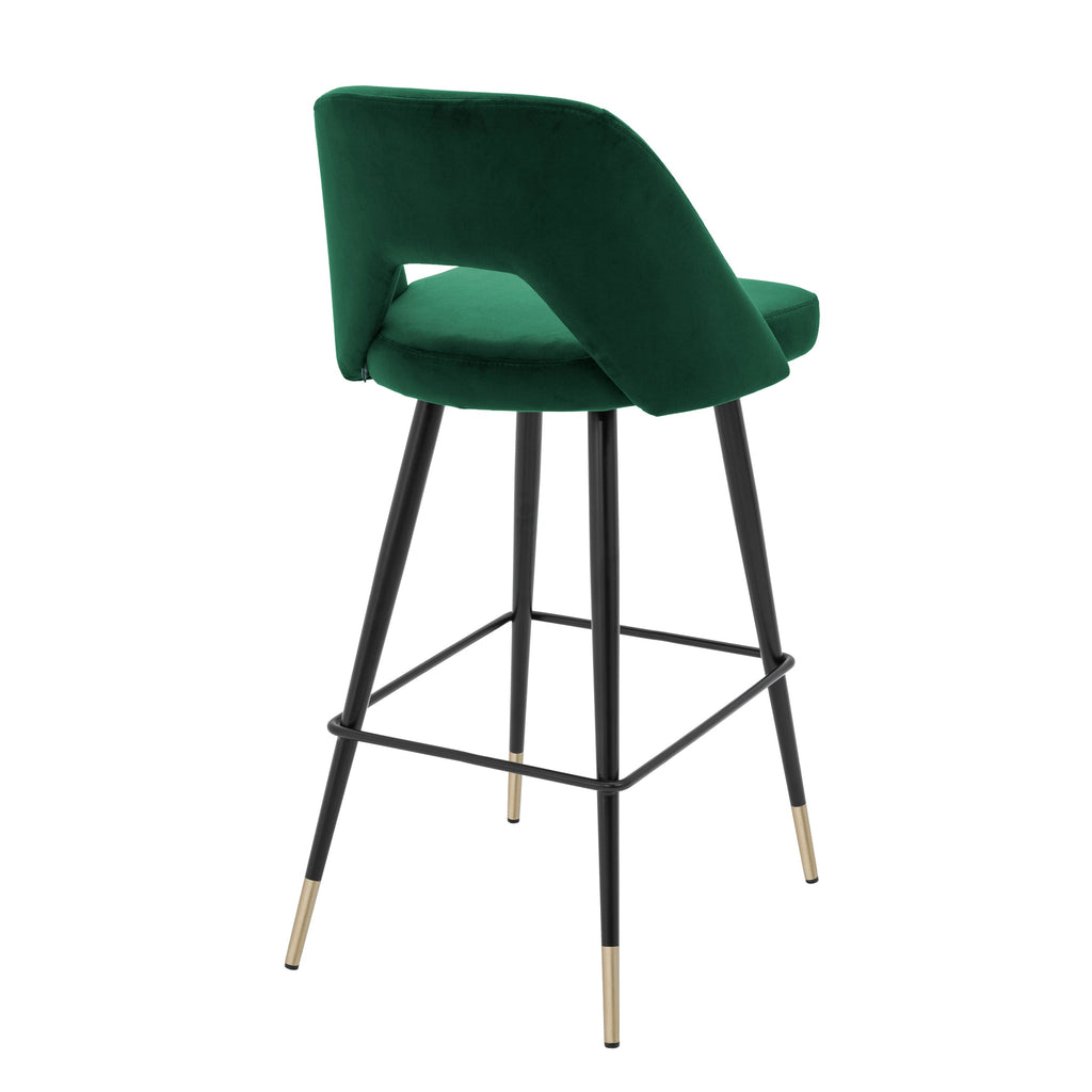 Bar Stool Avorio Roche Green Velvet