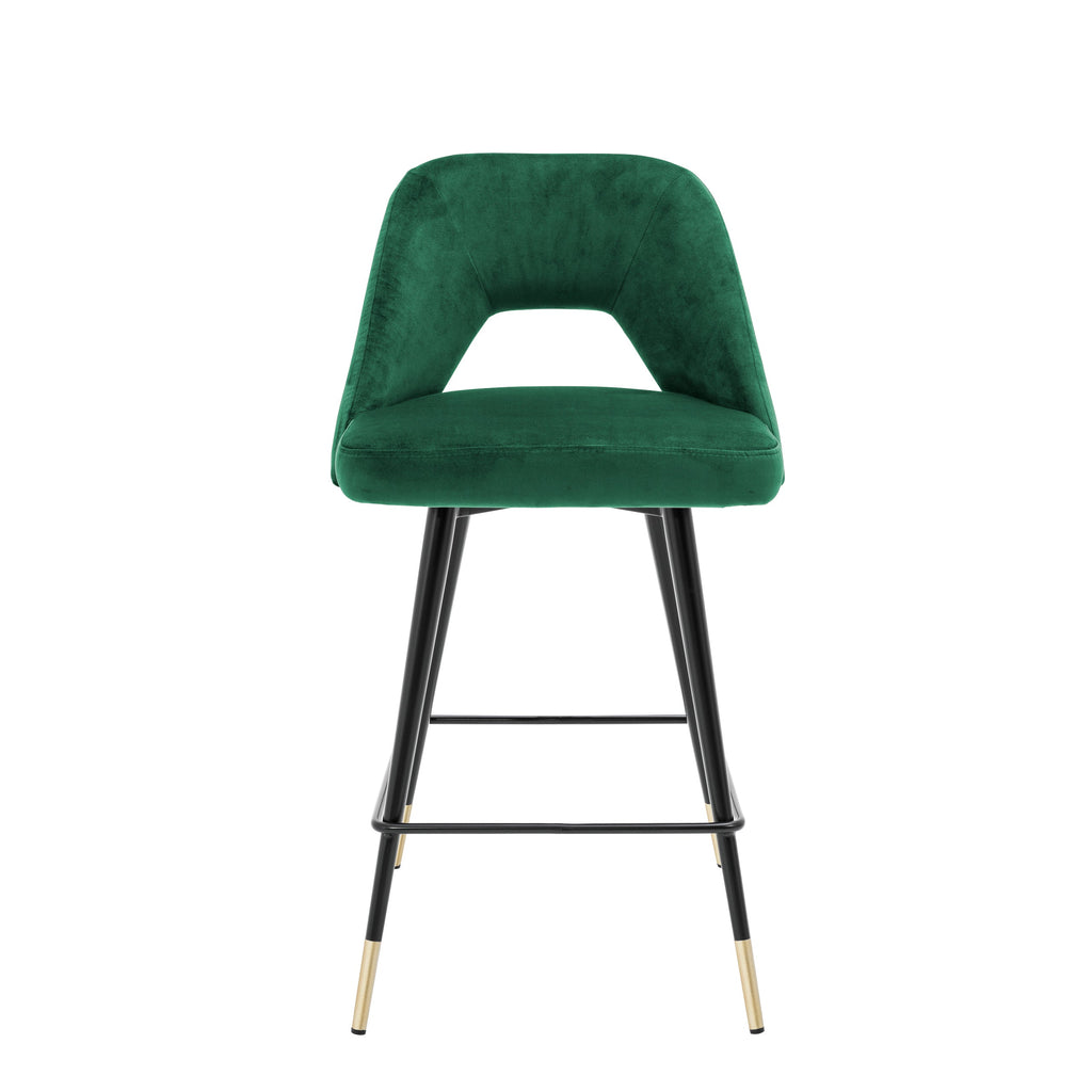 Counter Stool Avorio Roche Green Velvet