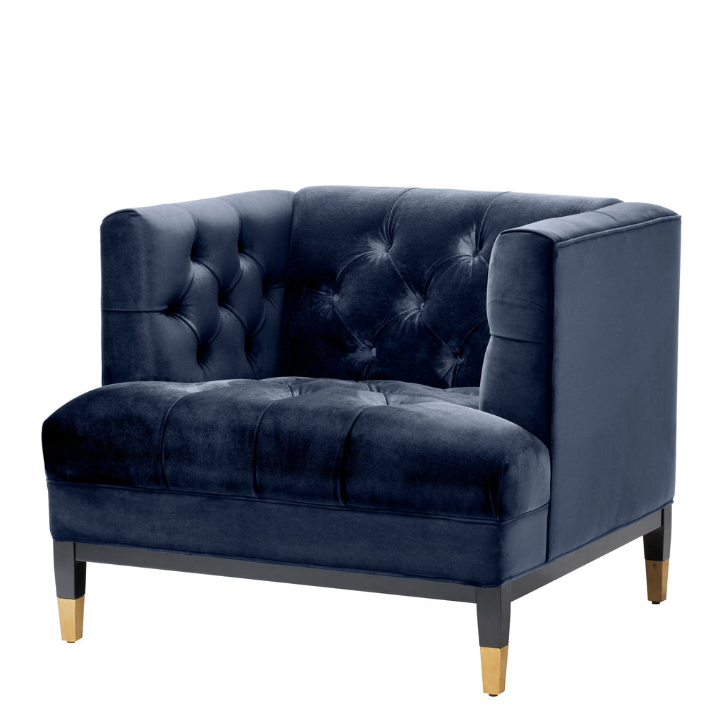 Chair Castelle Savona Midnight Blue Velvet