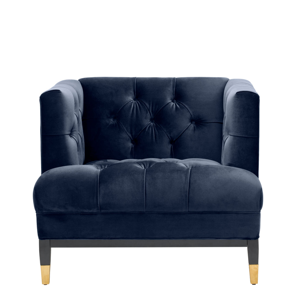 Chair Castelle Savona Midnight Blue Velvet