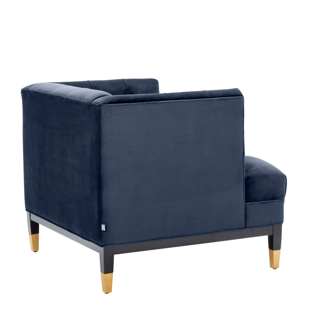 Chair Castelle Savona Midnight Blue Velvet