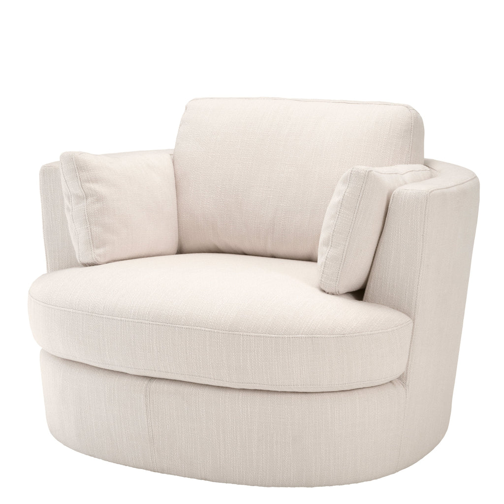 Swivel Chair Clarissa Avalon White