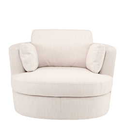 Swivel Chair Clarissa Avalon White