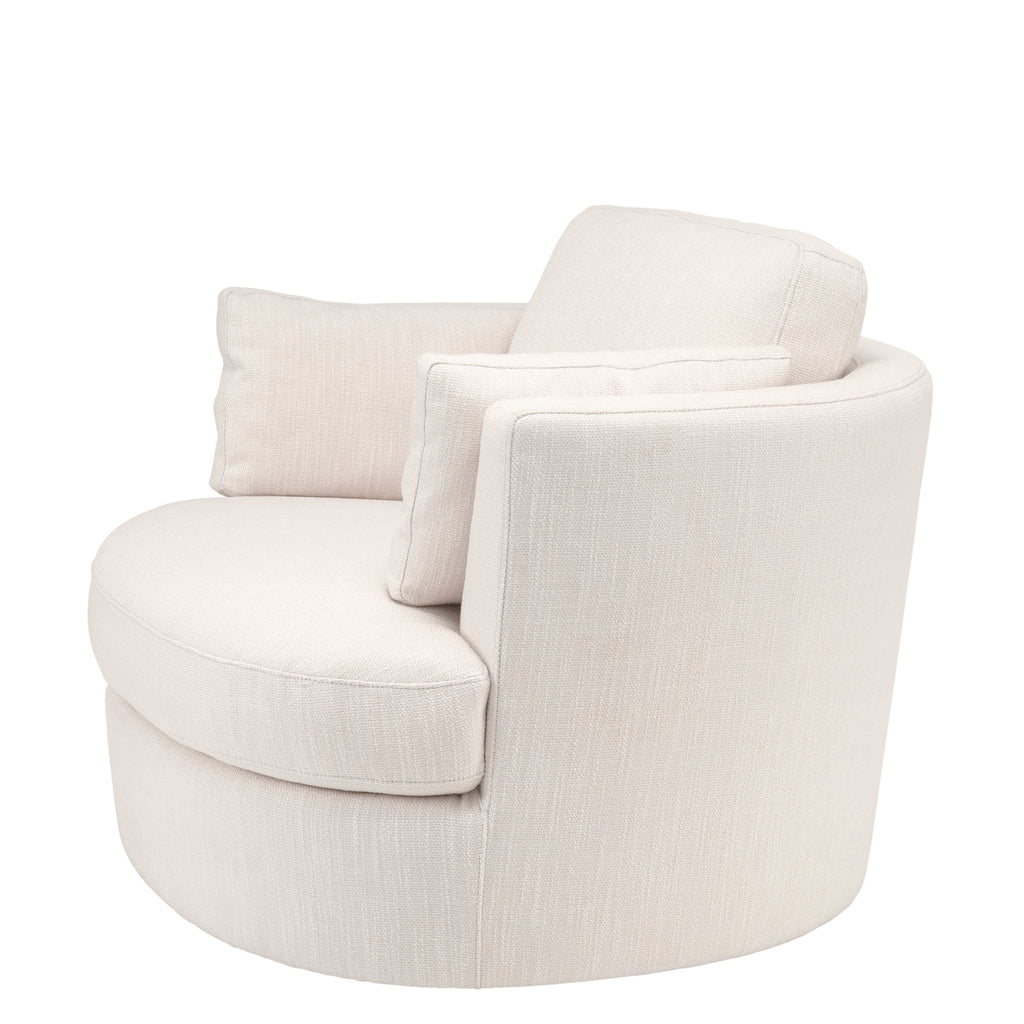 Swivel Chair Clarissa Avalon White