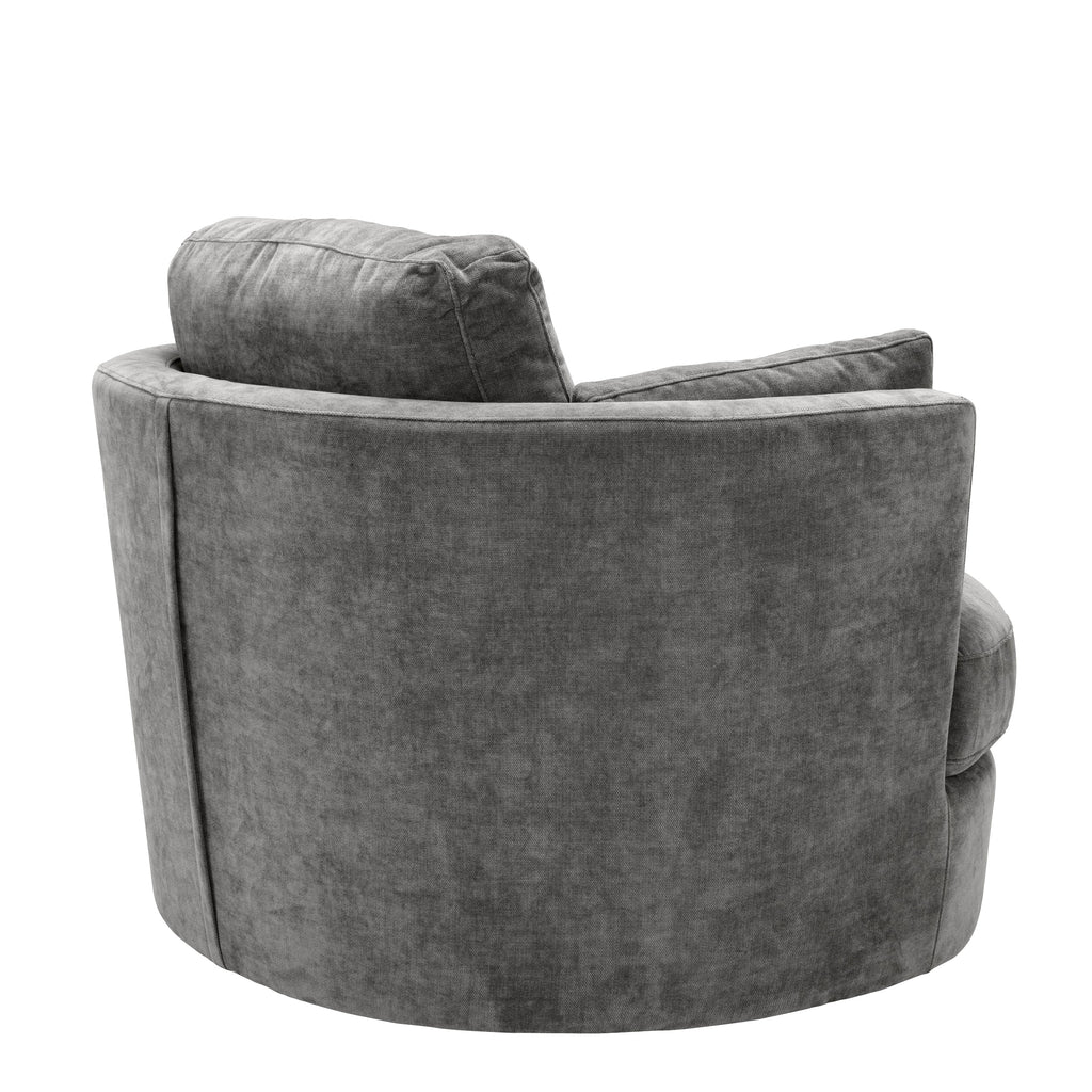 Swivel Chair Clarissa Clarck Grey