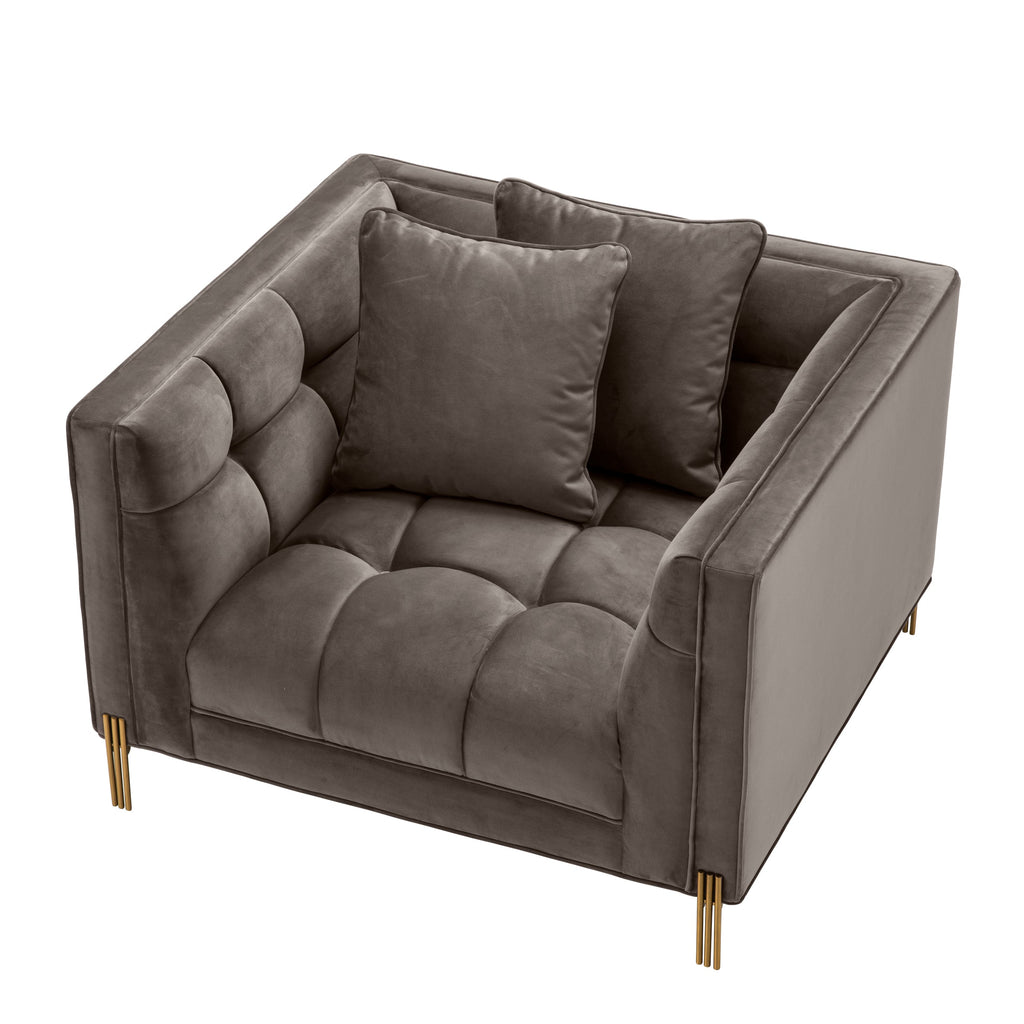 Chair Sienna Savona Grey Velvet