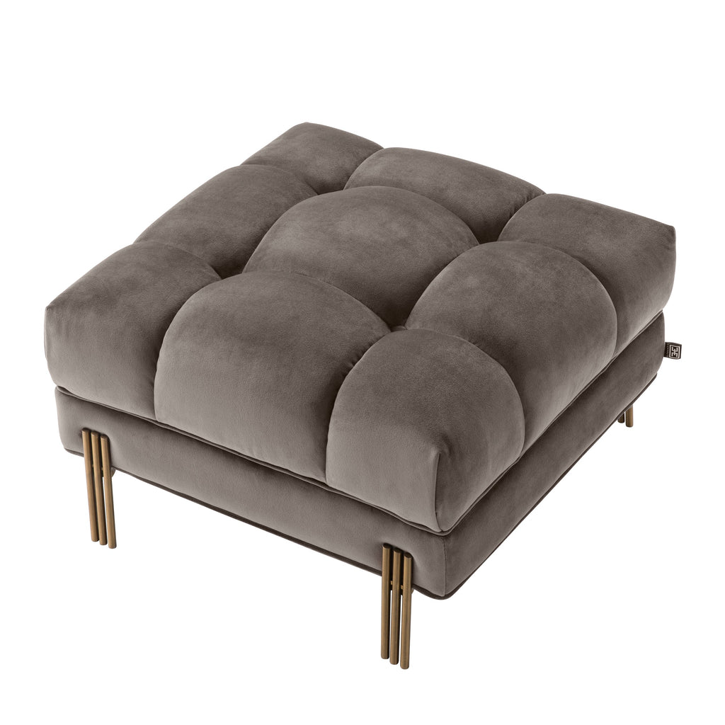 Stool Sienna Savona Grey Velvet