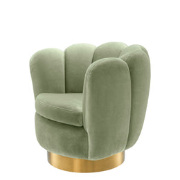 Swivel Chair Mirage Savona Pistache Green Velvet