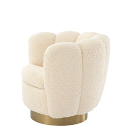 Swivel Chair Mirage Faux Shearling