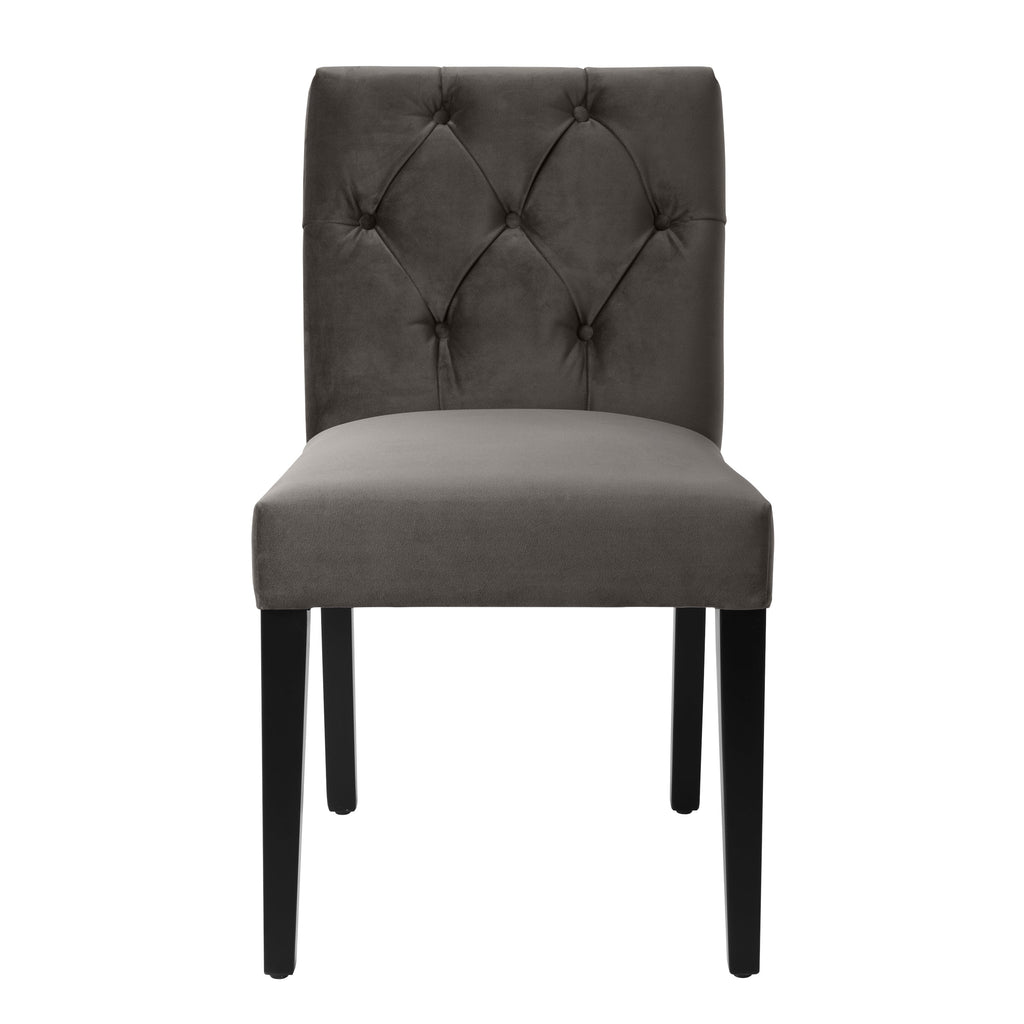 Dining Chair Atena Savona Grey Velvet