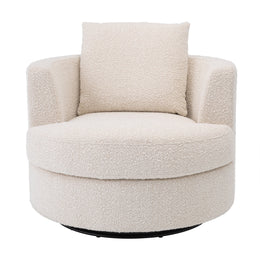 Swivel Chair Felix Boucle Cream