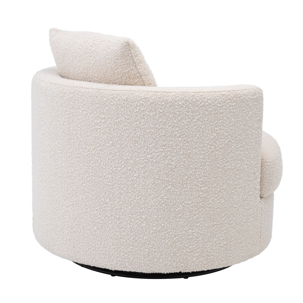 Swivel Chair Felix Boucle Cream