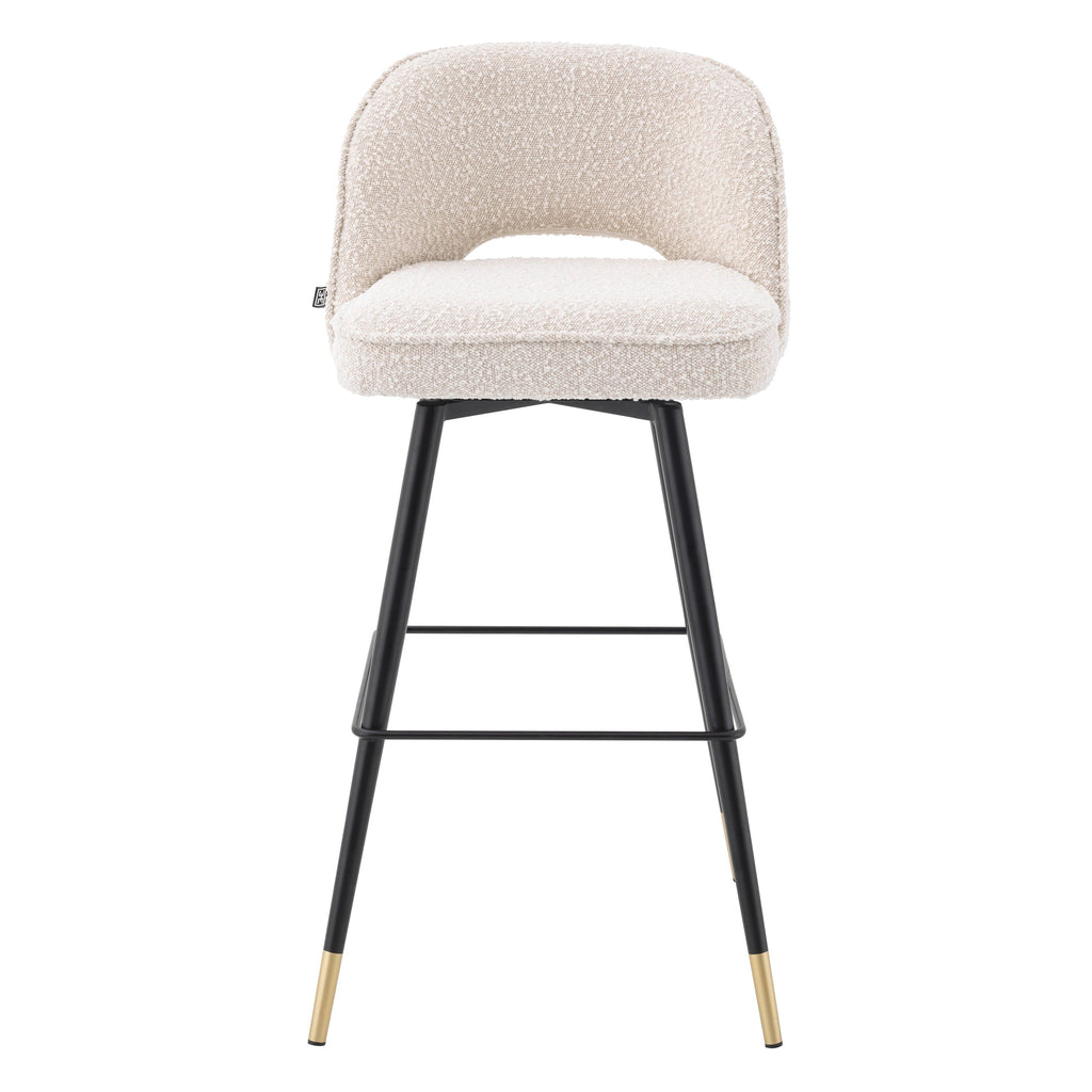 Bar Stool Cliff Boucle Cream Set of 2