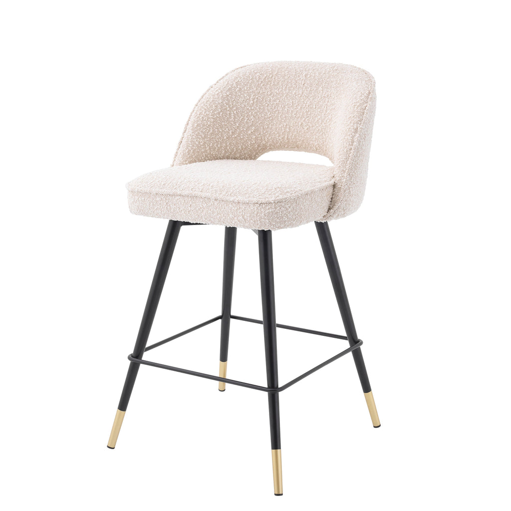 Counter Stool Cliff Boucle Cream Set of 2