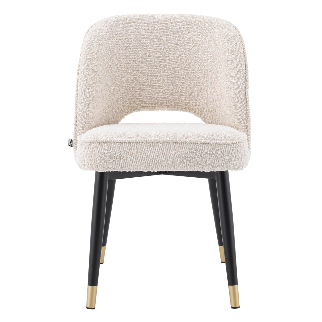 Dining Chair Cliff Boucle Cream Set of 2