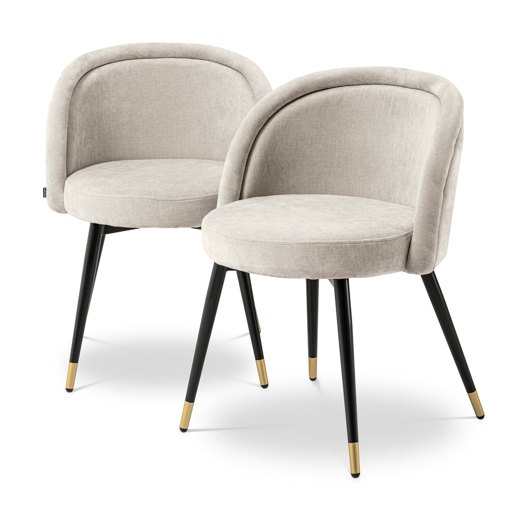 Dining Chair Chloe Clarck Sand Set of 2