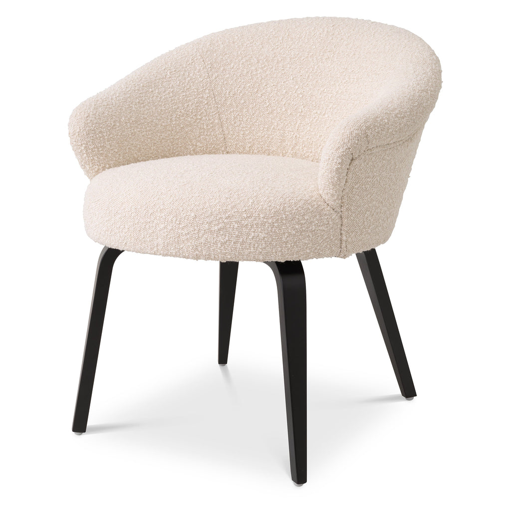 Dining Chair Moretti Boucle Cream