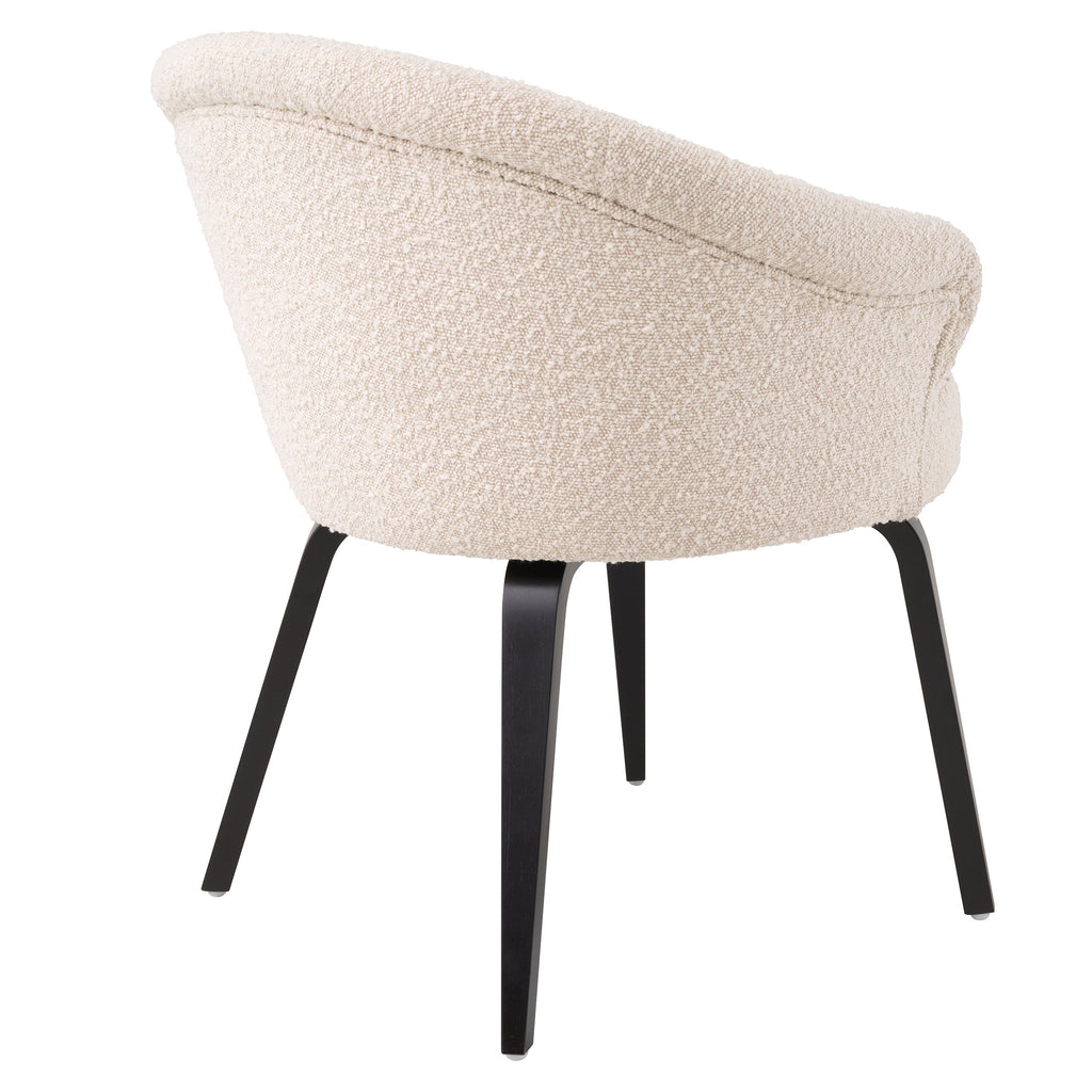 Dining Chair Moretti Boucle Cream