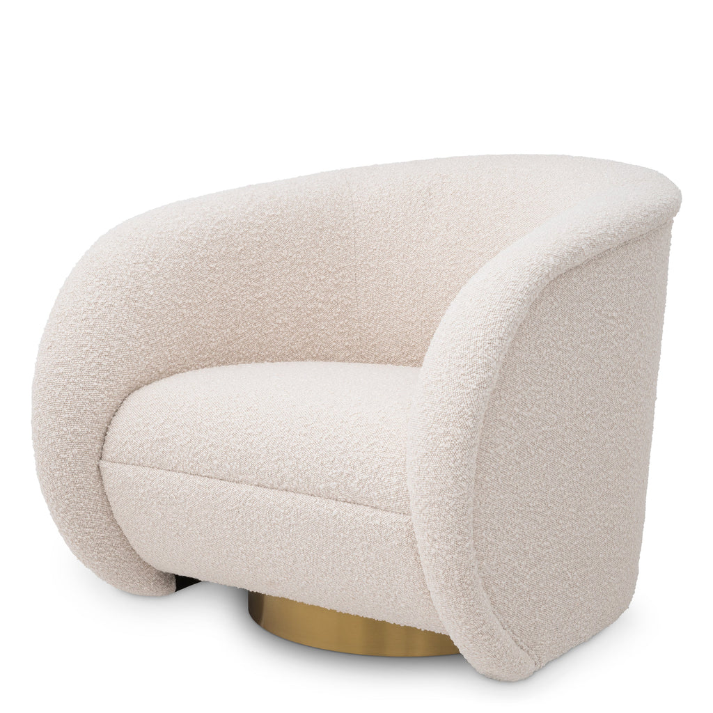 Swivel Chair Cristo Boucle Cream