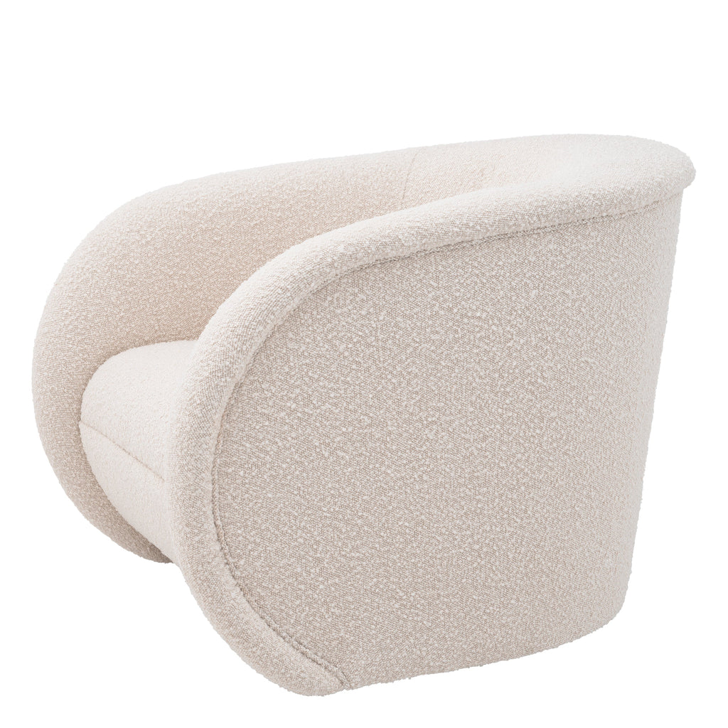 Swivel Chair Cristo Boucle Cream