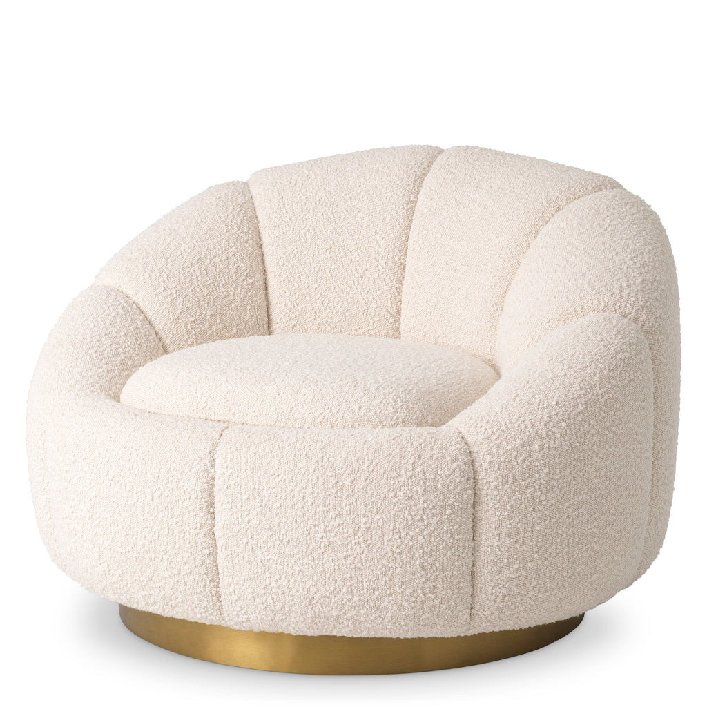 Swivel Chair Inger Boucle Cream