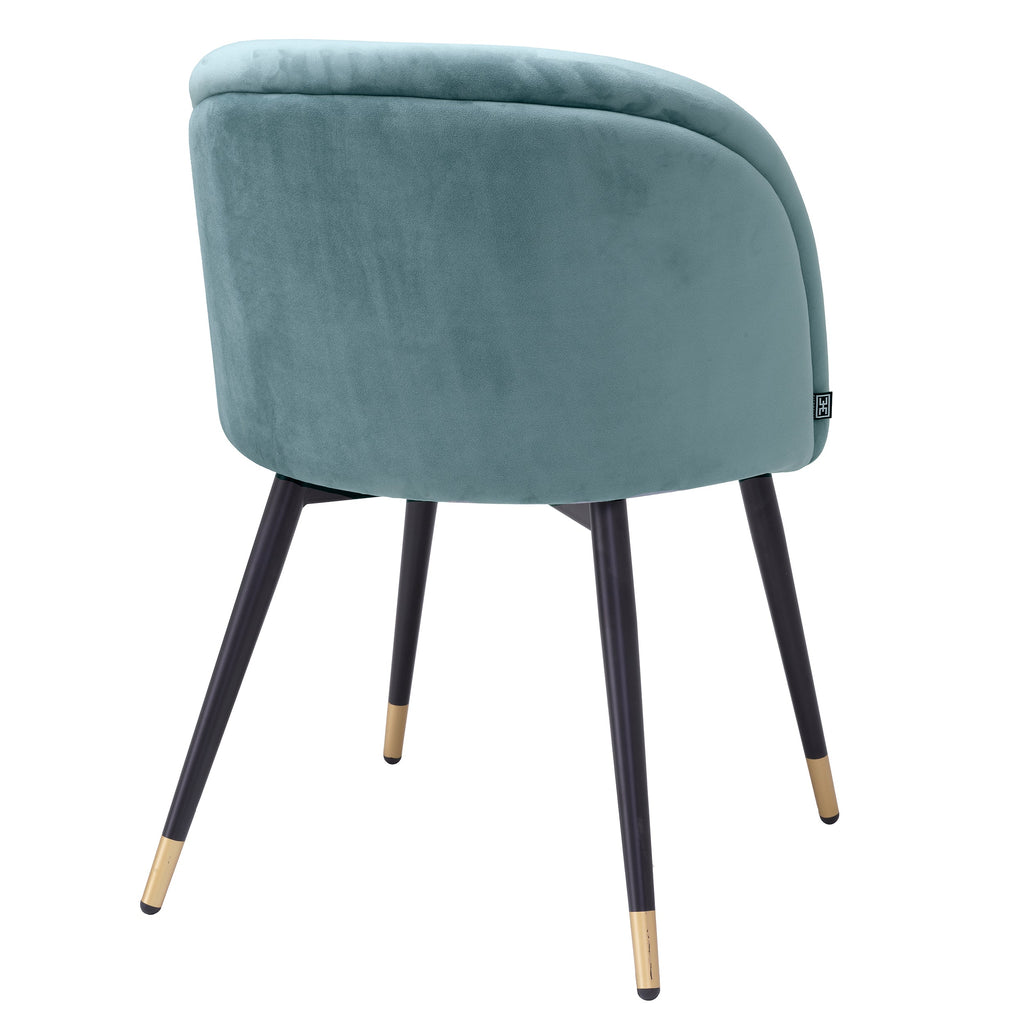 Dining Chair Chloe Savona Blue Velvet Set of 2