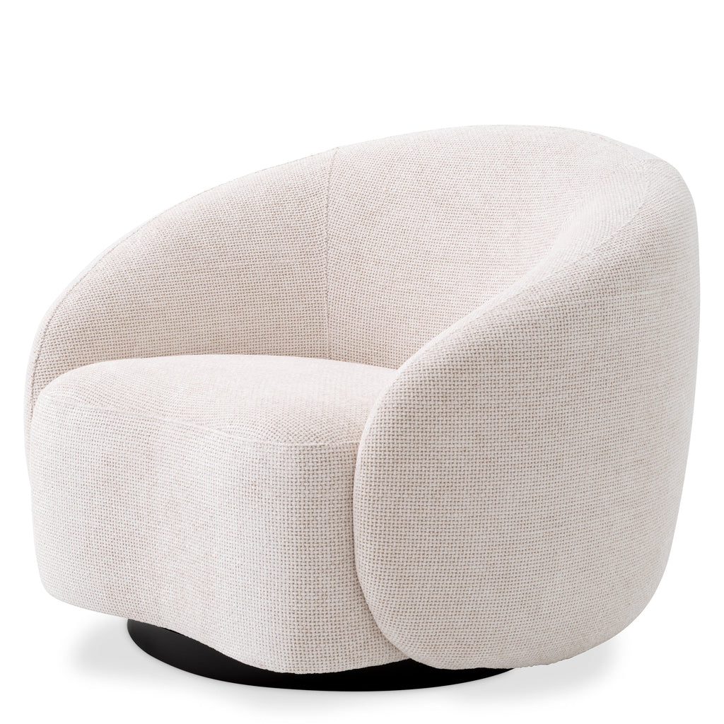 Swivel Chair Amore Lyssa Off-White