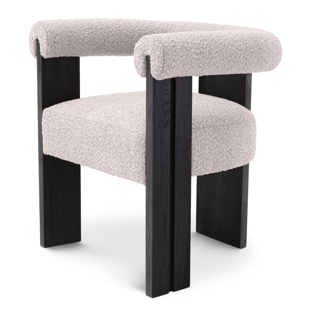 Dining Chair Percy Boucle Grey