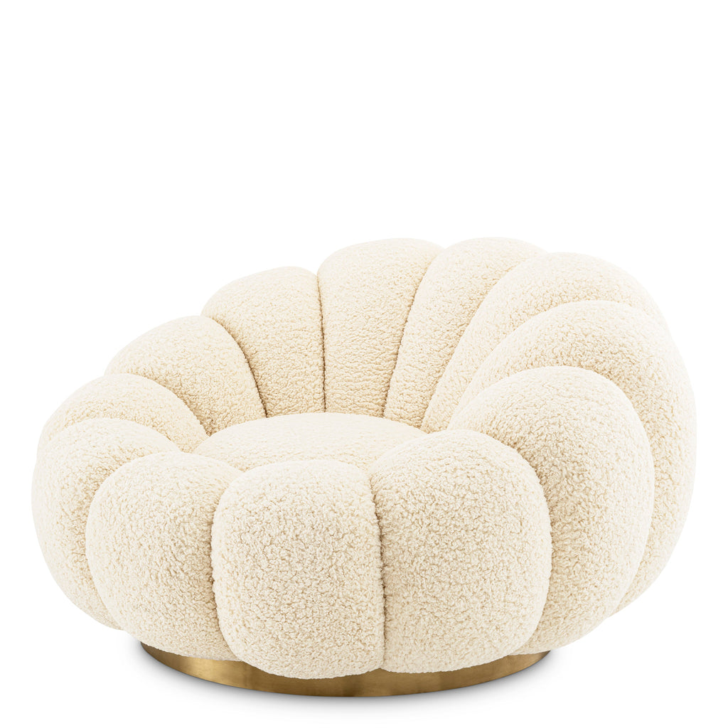 Swivel Chair Mello Faux Shearling