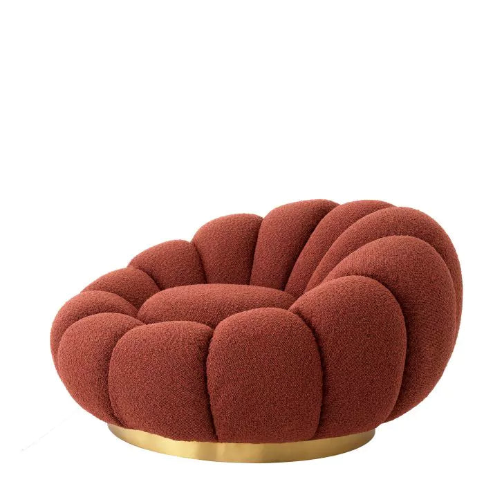 Swivel Chair Mello Boucle Rouge