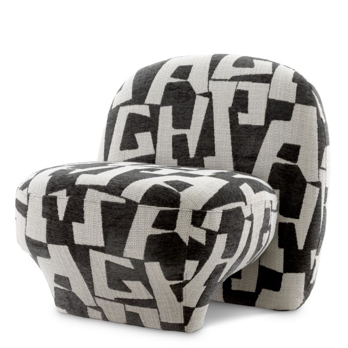 Lugo Chair Brooklyn Black Fabric