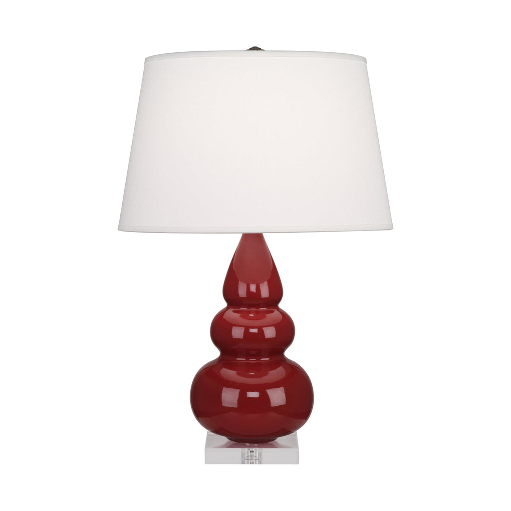 Oxblood Small Triple Gourd Accent Lamp-Style Number A285X