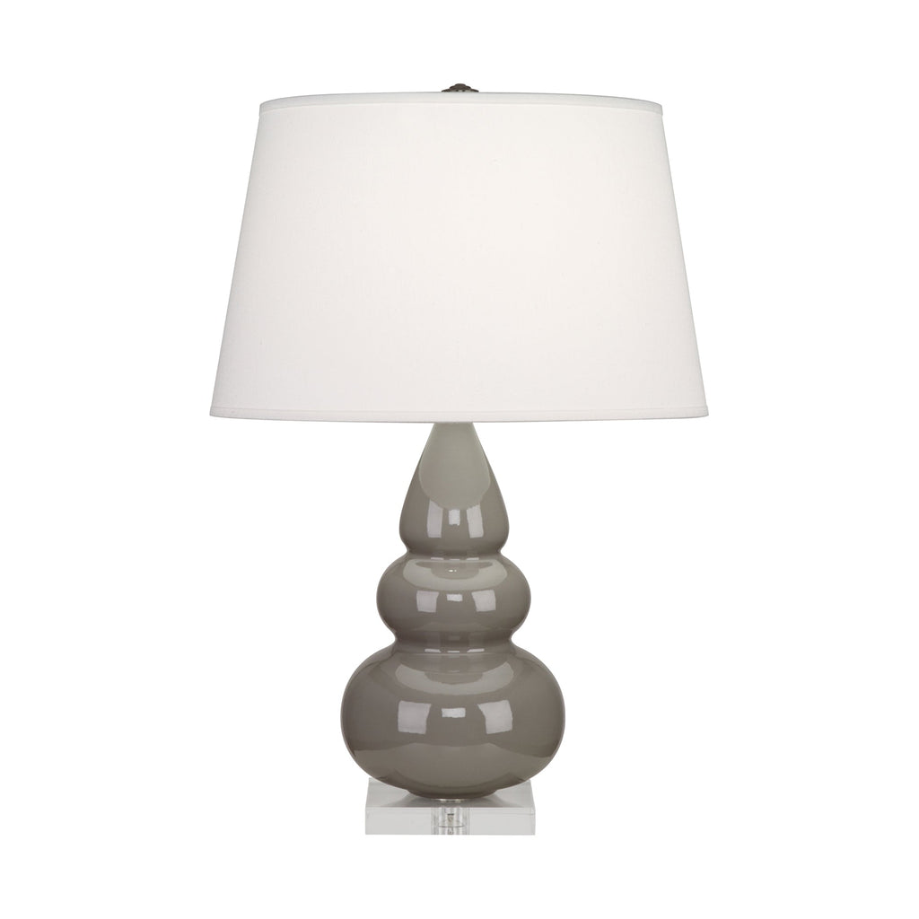 Smokey Taupe Small Triple Gourd Accent Lamp-Style Number A289X