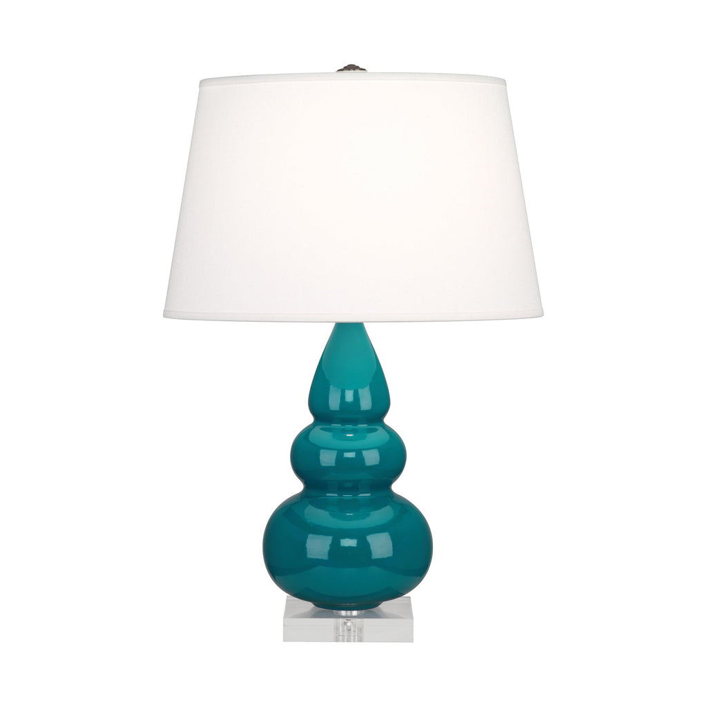 Peacock Small Triple Gourd Accent Lamp-Style Number A293X