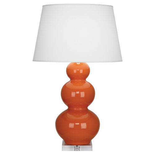 Pumpkin Triple Gourd Table Lamp-Style Number A352X