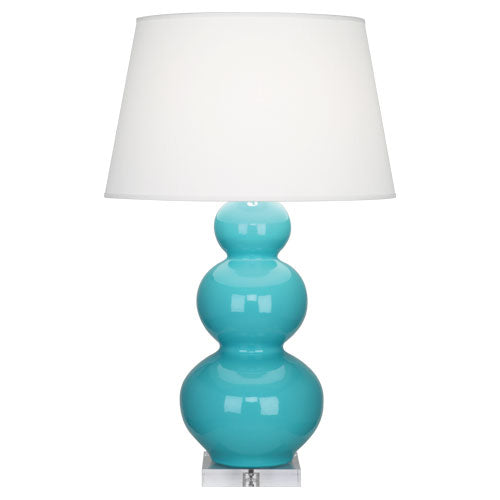Egg Blue Triple Gourd Table Lamp-Style Number A362X