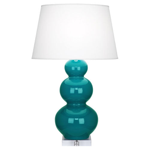 Peacock Triple Gourd Table Lamp-Style Number A363X