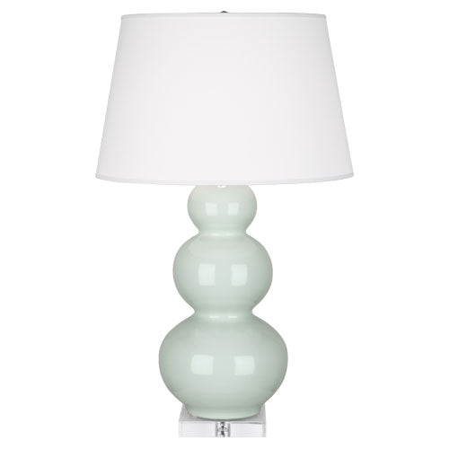 Celadon Triple Gourd Table Lamp-Style Number A371X