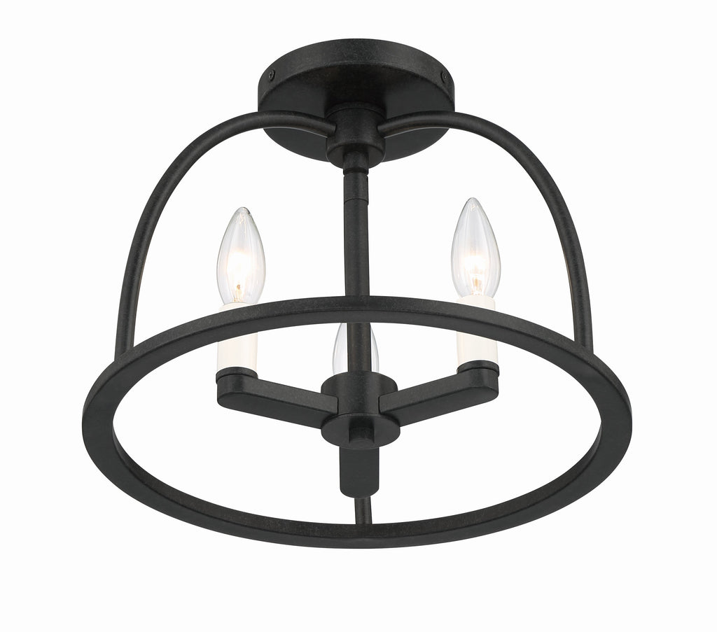 Abbott 3 Light Semi Flush