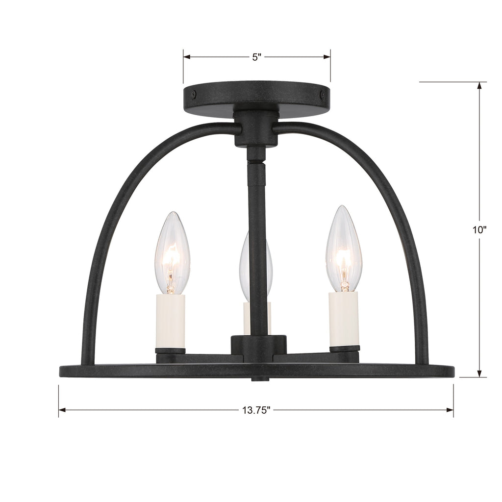 Abbott 4 Light Lantern Chandelier