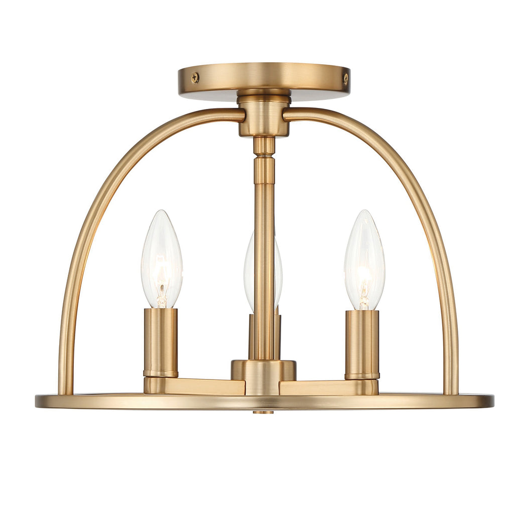 Abbott 3 Light Semi Flush