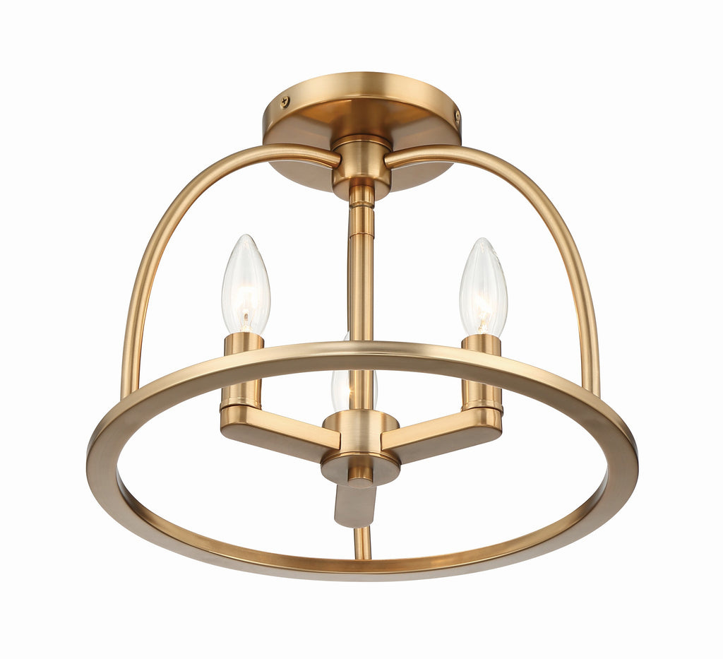 Abbott 3 Light Semi Flush