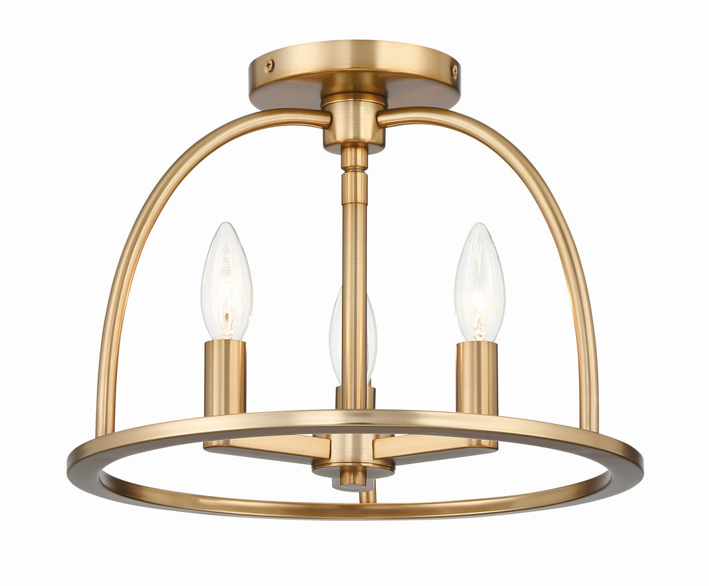 Abbott 3 Light Semi Flush