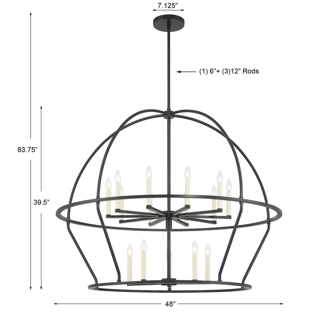 Abbott 15 Light Chandelier