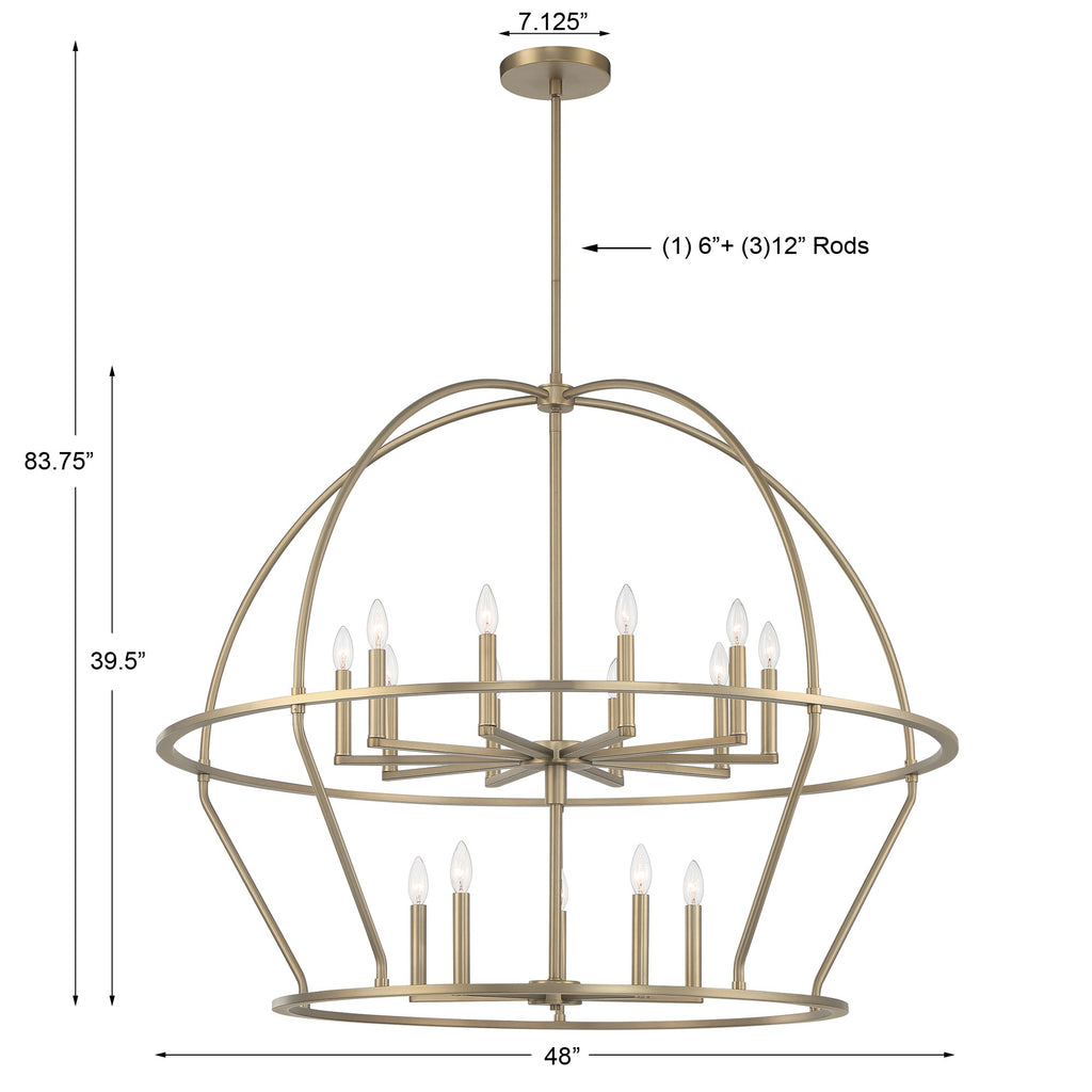 Abbott 3 Light Mini Chandelier