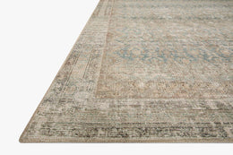 Aub-03 Area Rug, Jade / Natural