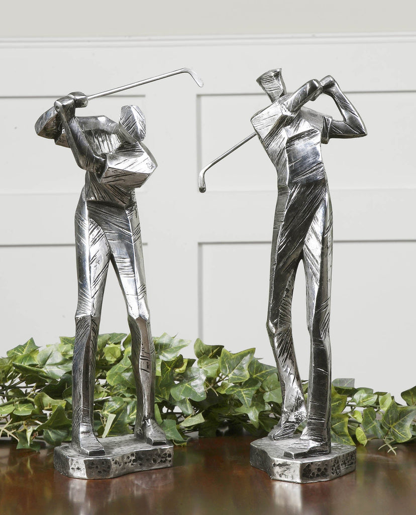 Practice Shot Metallic Statues, Set/2