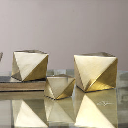 Rhombus Champagne Accents, Set of 3